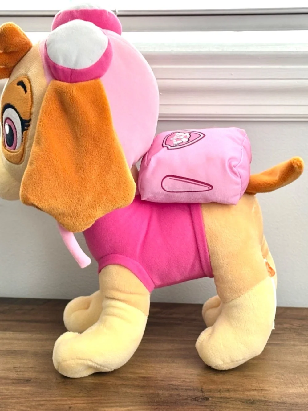 Nick Jr Paw Patrol LARGE Skye Plush Pink Girl Pillow Puppy Dog Stuffed Animal